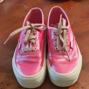 Shiny Pink Barbie Vans